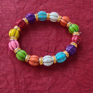 Pumpkin bracelet-Halloween jewelry-Handmade bracelet-Girls bracelet